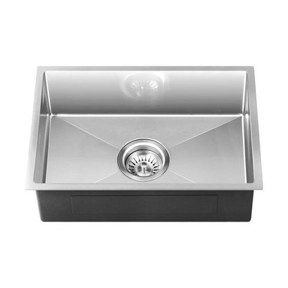 SSK-C-4530-SI Welba 45X30CM Stainless Steel Sink Single Bowl with Waste Silver