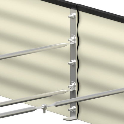 GB-AR40-2412-GY Livsip 9-IN-1 Raised Garden Bed Oval Galvanised Steel 40CM H