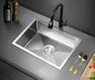 SSK-C-4530-SI Welba 45X30CM Stainless Steel Sink Single Bowl with Waste Silver