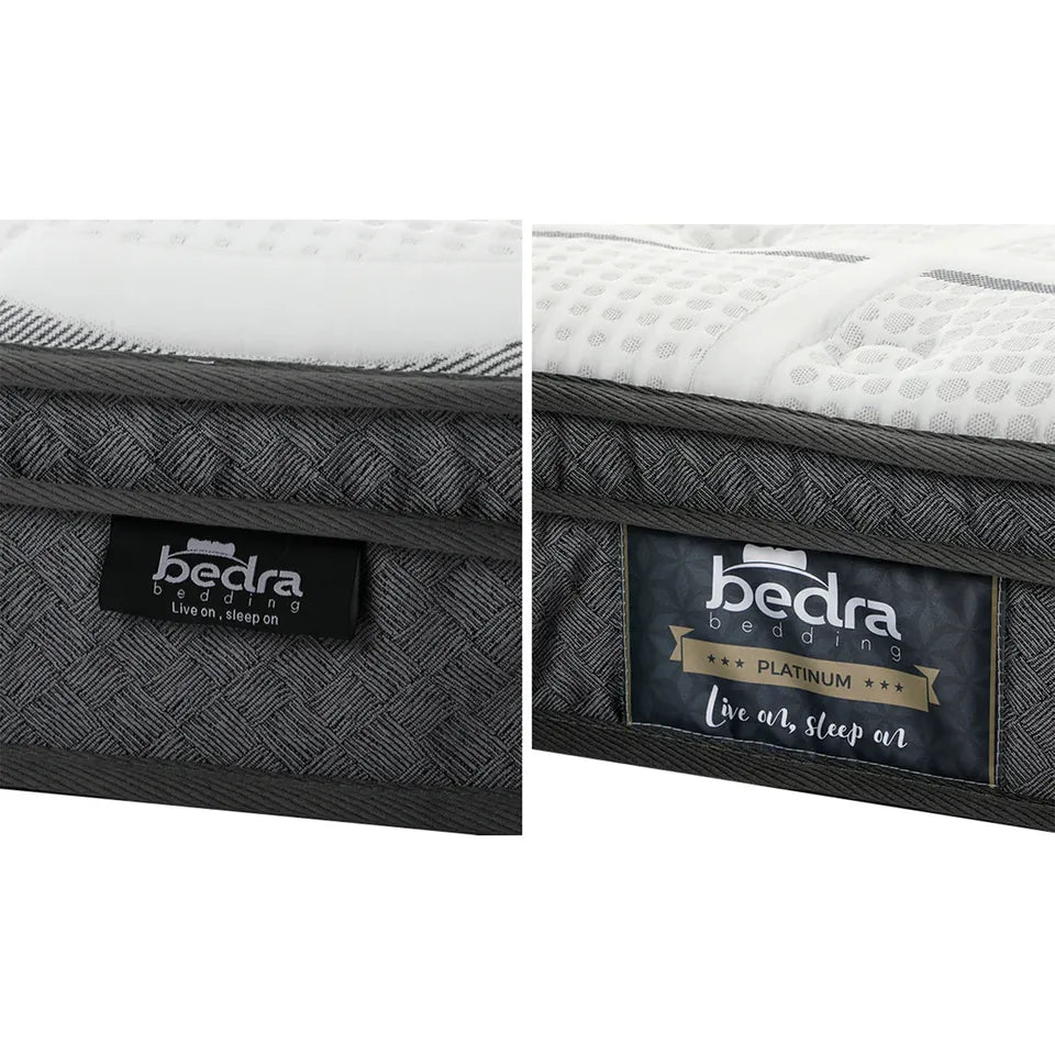 MAT-A24-COCO-KS Bedra King Single Mattress Bonnell Spring Tight Top Bed Medium Firm 21CM