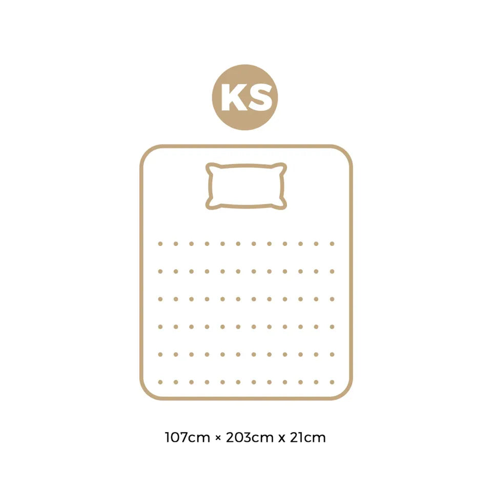 MAT-A24-COCO-KS Bedra King Single Mattress Bonnell Spring Tight Top Bed Medium Firm 21CM