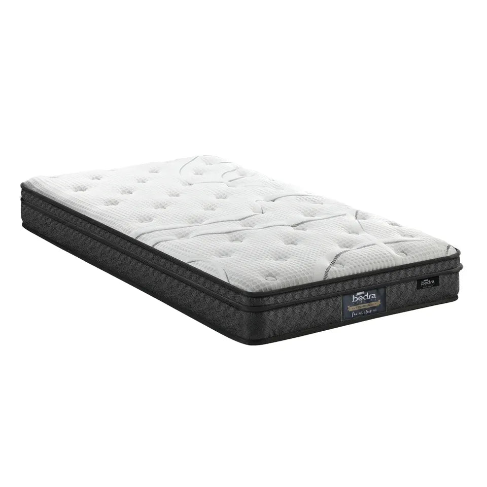 MAT-A24-COCO-KS Bedra King Single Mattress Bonnell Spring Tight Top Bed Medium Firm 21CM