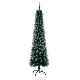 CMT-SN-SLIM-WELL-6FT Tinseltown Slim Christmas Tree 1.8M 6FT Xmas Trees Decoration Green and White