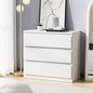 COD-VJ-LIZ-3D-WH-AB Oikiture 3 Chest of Drawers Lowboy Dresser Table Natural