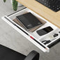 DB-DRAW-PLS-WH Oikiture Under Desk Drawer Pull-Out Drawer Sliding Tray Storage Organizer White