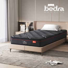 MAT-A21-QUEST-S Bedra Single Mattress Tight Top Bed Cool Gel Foam Pocket Spring 22cm Medium
