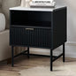 BT-WAVE-1D-WHBK Hammond Faux Marble Bedside Table