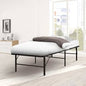 FOLD-D-KS-BK Folding Bed Frame Metal Base King Single
