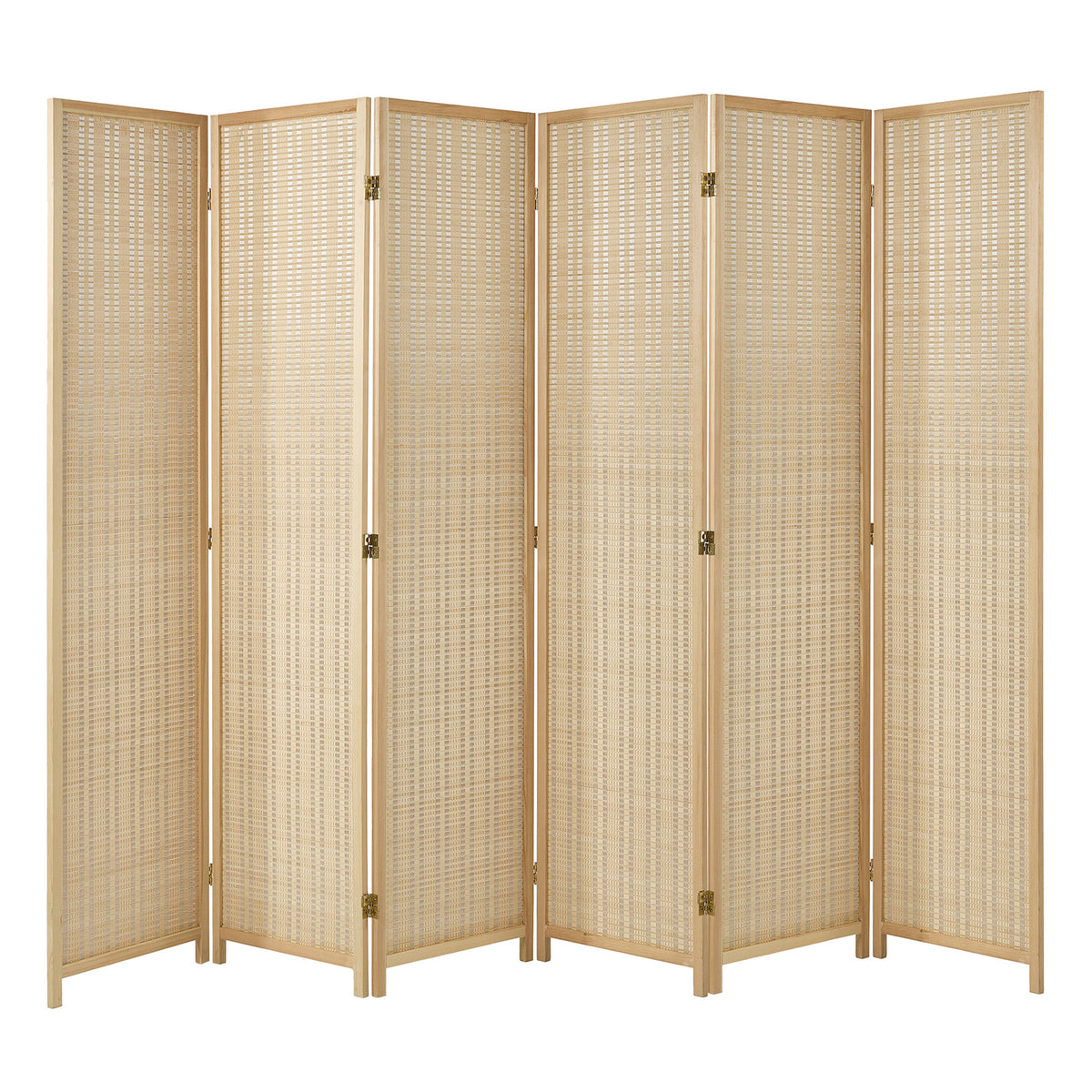 RD-BM-NTL-6P-WD Living Fusion 6 Panel Roche Bamboo Room Divider