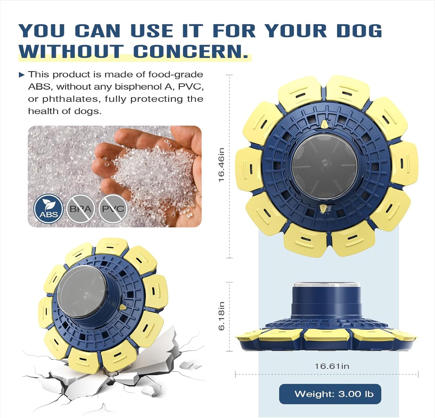 KADTCXZMG KADTC XL 3-Level Dog Puzzle Toy, Beginner to Expert Mental Stimulation Toy | 3-level progressive puzzle with adjustable channels turns feeding into a multi-step challenge that extends engagement time
