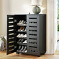A-SHOE-ORG-BLACK ALFORDSON Shoe Cabinet Organiser Storage Rack Shelf 21 pairs Black