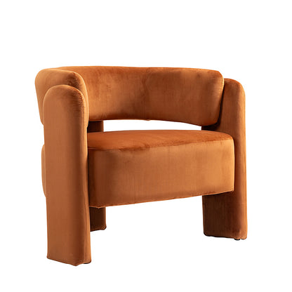 IHD-AC05B-RO Orange Color KINGSBURY Fabric Sofa Armchair
