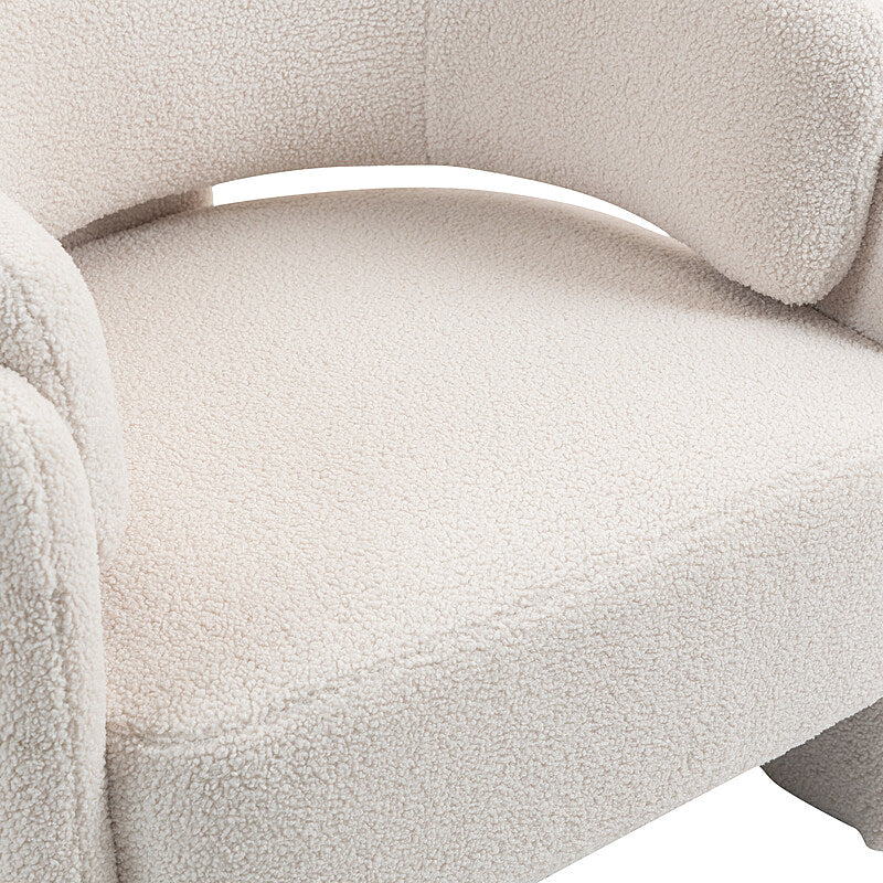 IHD-AC05B-WH White Color KINGSBURY Fabric Sofa Armchair