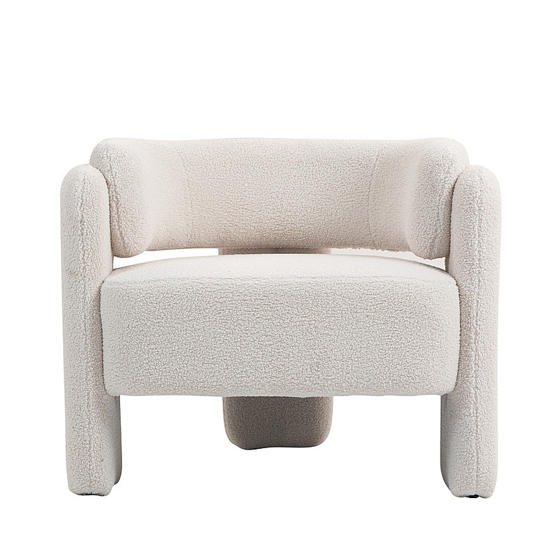 IHD-AC05B-WH White Color KINGSBURY Fabric Sofa Armchair