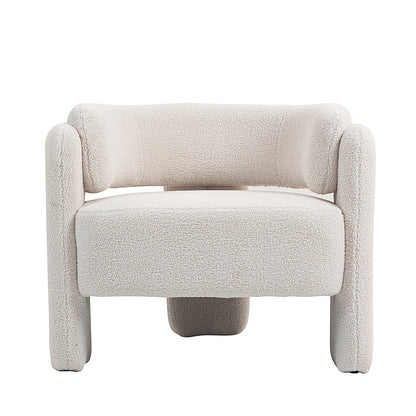 IHD-AC05B-WH White Color KINGSBURY Fabric Sofa Armchair