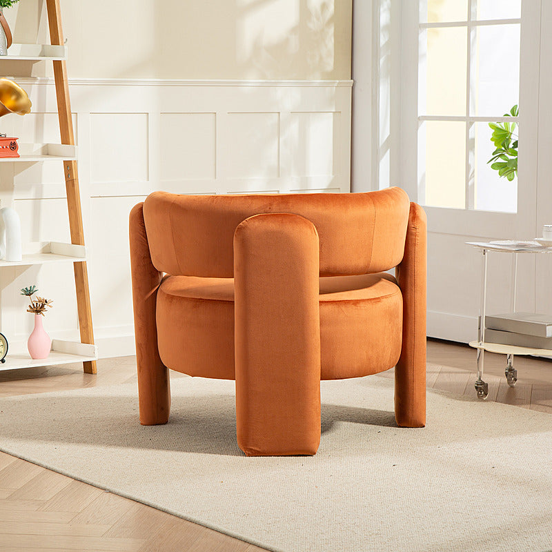 IHD-AC05B-RO Orange Color KINGSBURY Fabric Sofa Armchair