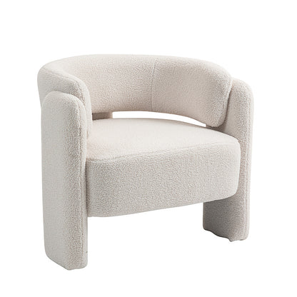 IHD-AC05B-WH White Color KINGSBURY Fabric Sofa Armchair