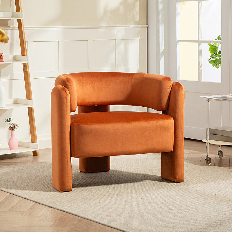 IHD-AC05B-RO Orange Color KINGSBURY Fabric Sofa Armchair