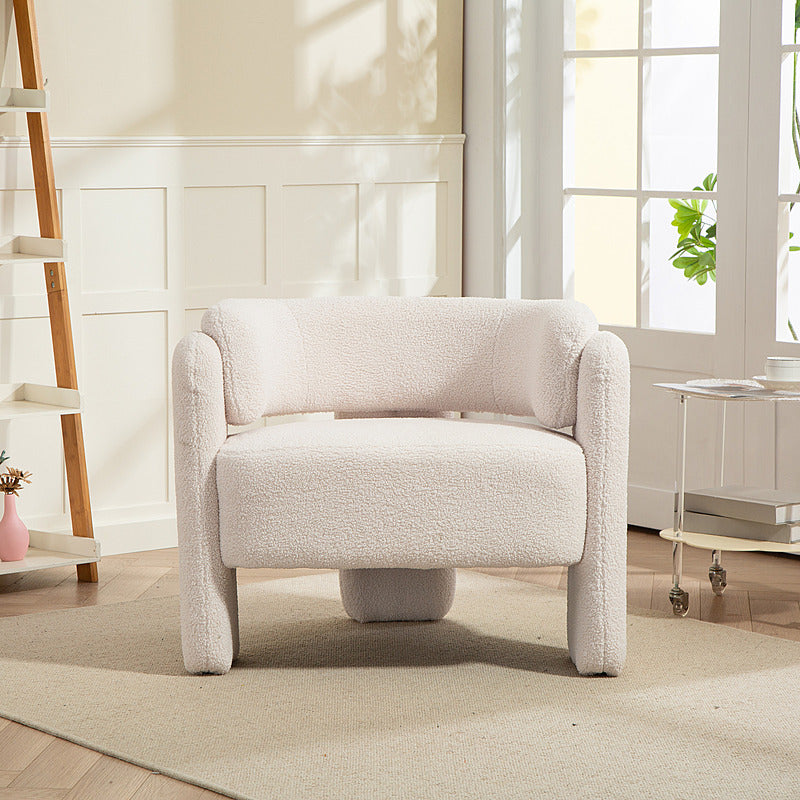 IHD-AC05B-WH White Color KINGSBURY Fabric Sofa Armchair