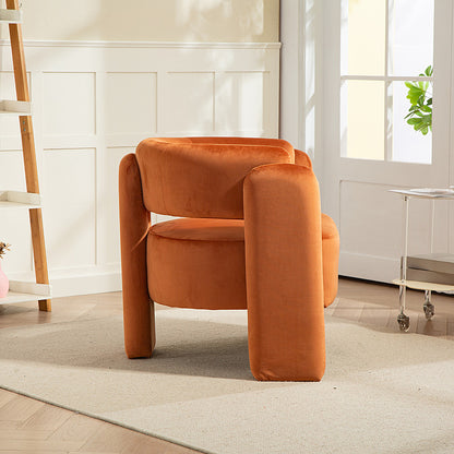 IHD-AC05B-RO Orange Color KINGSBURY Fabric Sofa Armchair