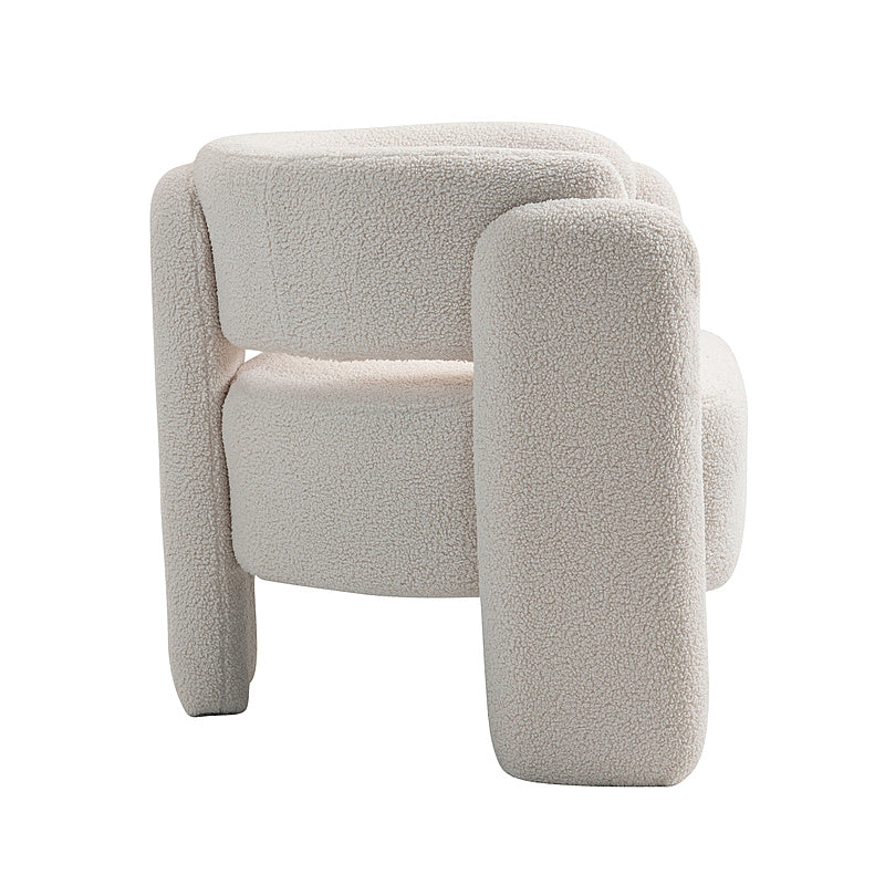 IHD-AC05B-WH White Color KINGSBURY Fabric Sofa Armchair