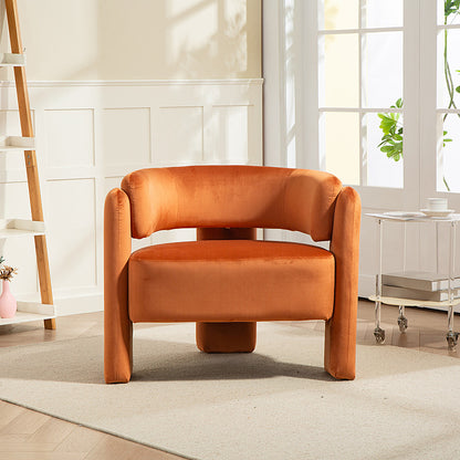 IHD-AC05B-RO Orange Color KINGSBURY Fabric Sofa Armchair