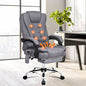 A-OCH-EXMS-FT-E-FAGY ALFORDSON Massage Office Chair Heated Seat Executive Gaming Racer Fabric Grey