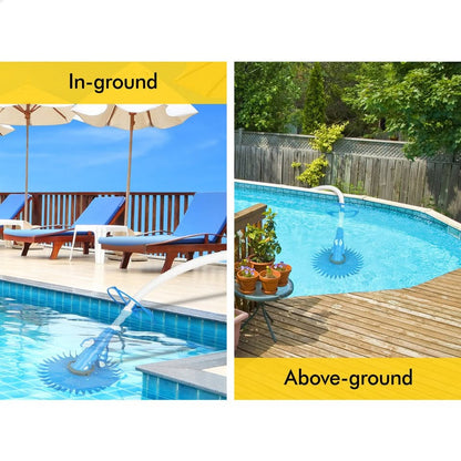 A-POOL-CLEAN-LIBL ALFORDSON Pool Cleaner Automatic Vacuum Floor Climb Wall Swimming Pool Hose 10M