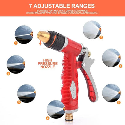 HGYW20-30M Retractable Hose Reel, 30M Garden Water Hose Reel with 9 Pattern Nozzle