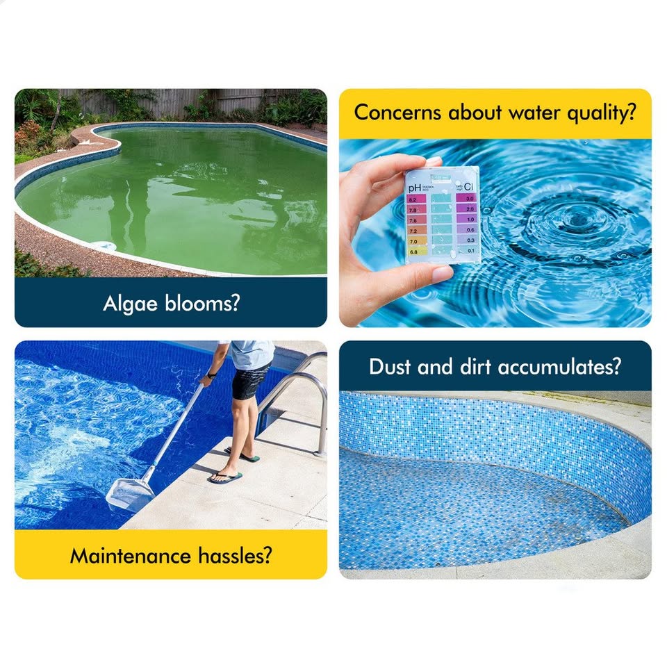 A-POOL-CLEAN-LIBL ALFORDSON Pool Cleaner Automatic Vacuum Floor Climb Wall Swimming Pool Hose 10M