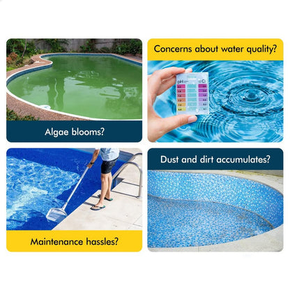 A-POOL-CLEAN-LIBL ALFORDSON Pool Cleaner Automatic Vacuum Floor Climb Wall Swimming Pool Hose 10M