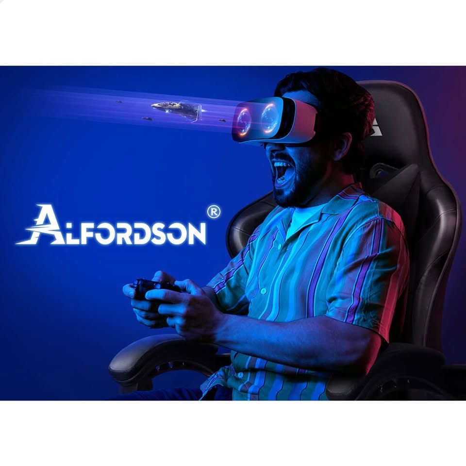 A-OCH-GM-8M-BK ALFORDSON Gaming Chair Office Massage Computer Racing Seat PU Leather Black