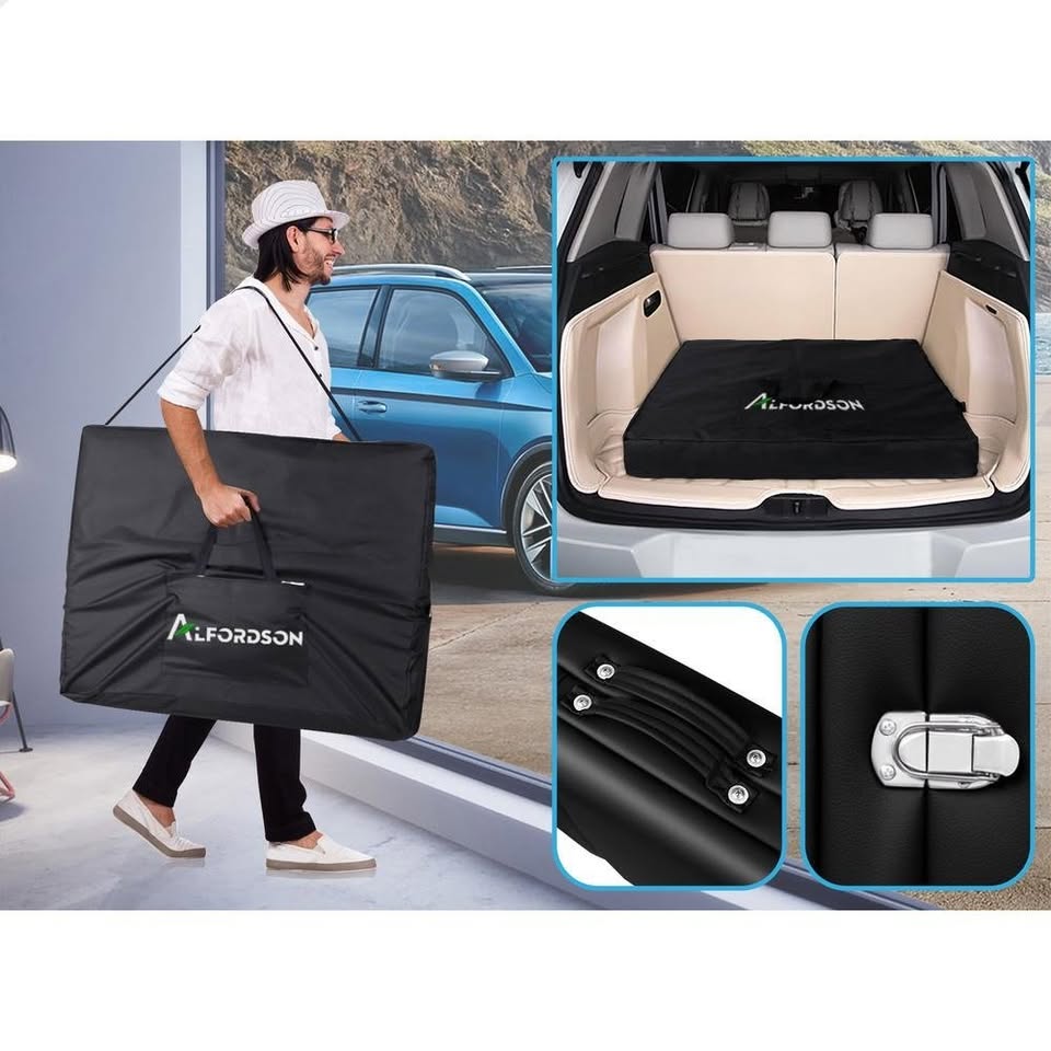 A-MAST-2F-75-BK ALFORDSON Massage Table Portable & Foldable 2 Fold 75cm (Black)