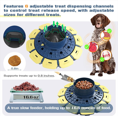 KADTCXZMG KADTC XL 3-Level Dog Puzzle Toy, Beginner to Expert Mental Stimulation Toy | 3-level progressive puzzle with adjustable channels turns feeding into a multi-step challenge that extends engagement time