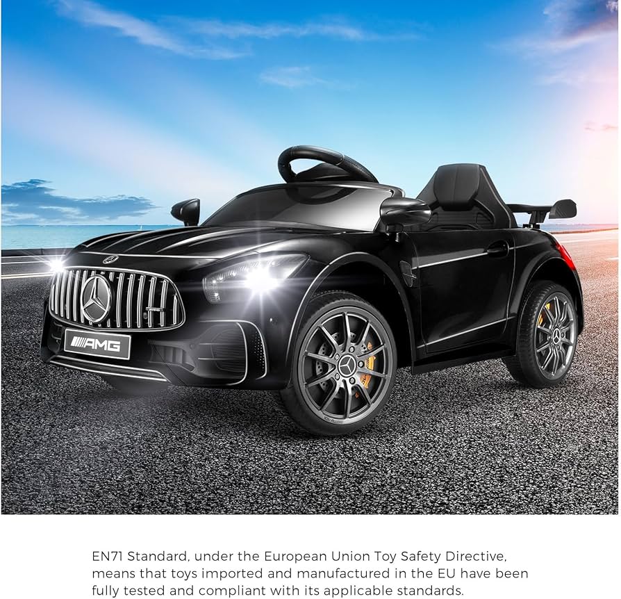 ROC-CLS-350-BK Kids Ride On Car 12V Mercedes-Benz Licensed Remote Control Toy Black