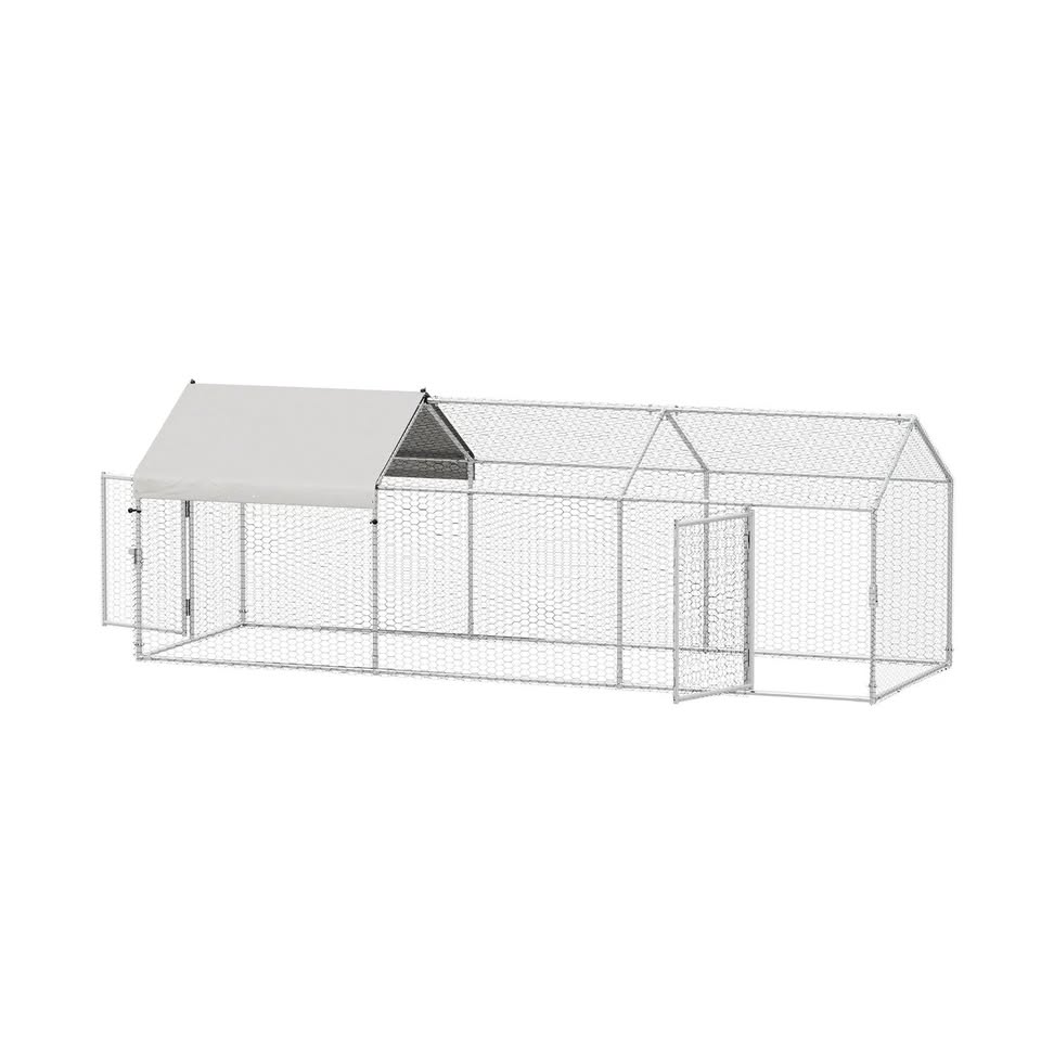 CAGE-QQ-CC311-2D Alopet 3x1x1M Chicken Coop with Cover Poultry Cage Run Yard Pet Rabbit Hutch