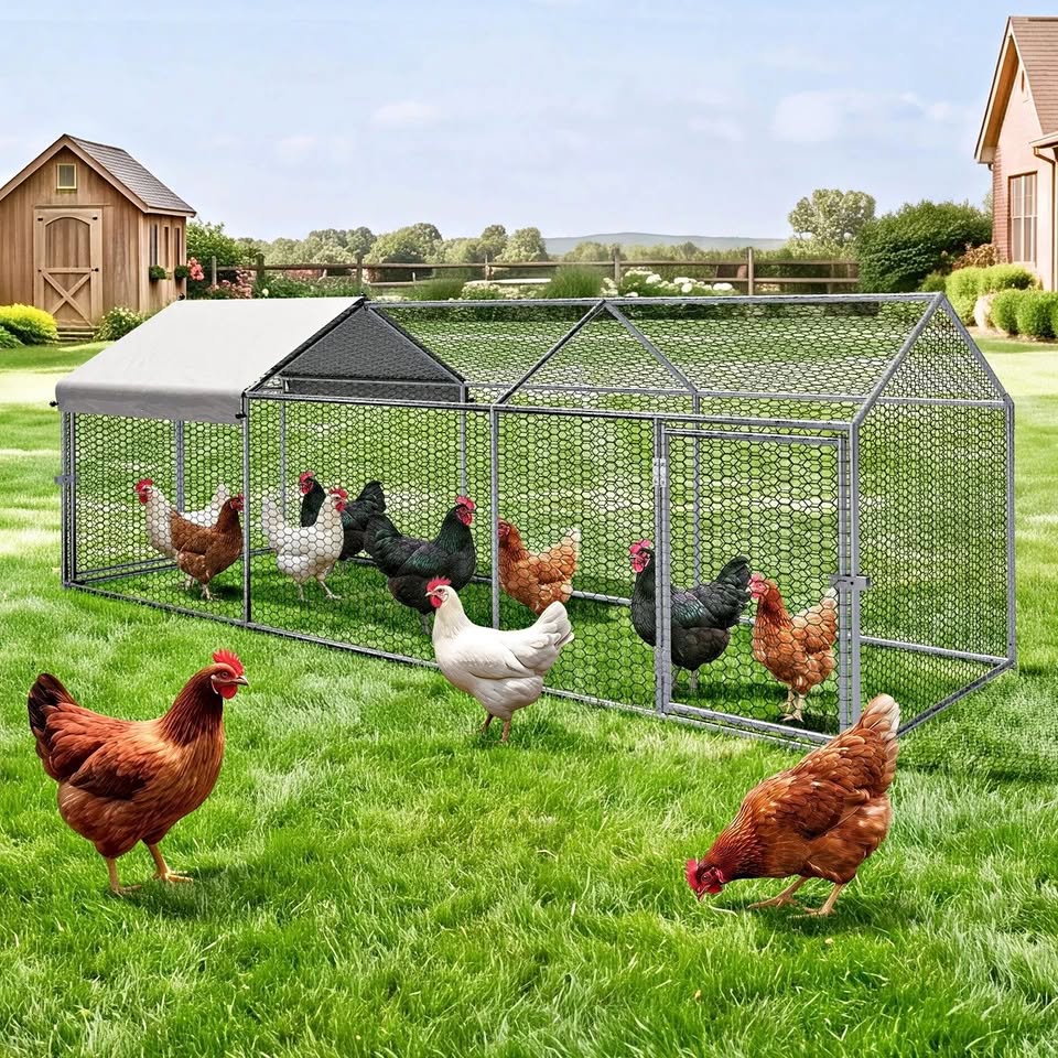 CAGE-QQ-CC311-2D Alopet 3x1x1M Chicken Coop with Cover Poultry Cage Run Yard Pet Rabbit Hutch