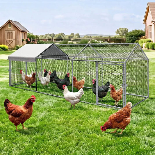CAGE-QQ-CC311-2D Alopet 3x1x1M Chicken Coop with Cover Poultry Cage Run Yard Pet Rabbit Hutch