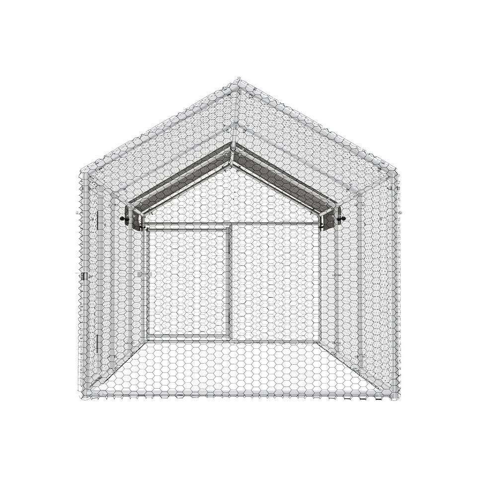 CAGE-QQ-CC311-2D Alopet 3x1x1M Chicken Coop with Cover Poultry Cage Run Yard Pet Rabbit Hutch