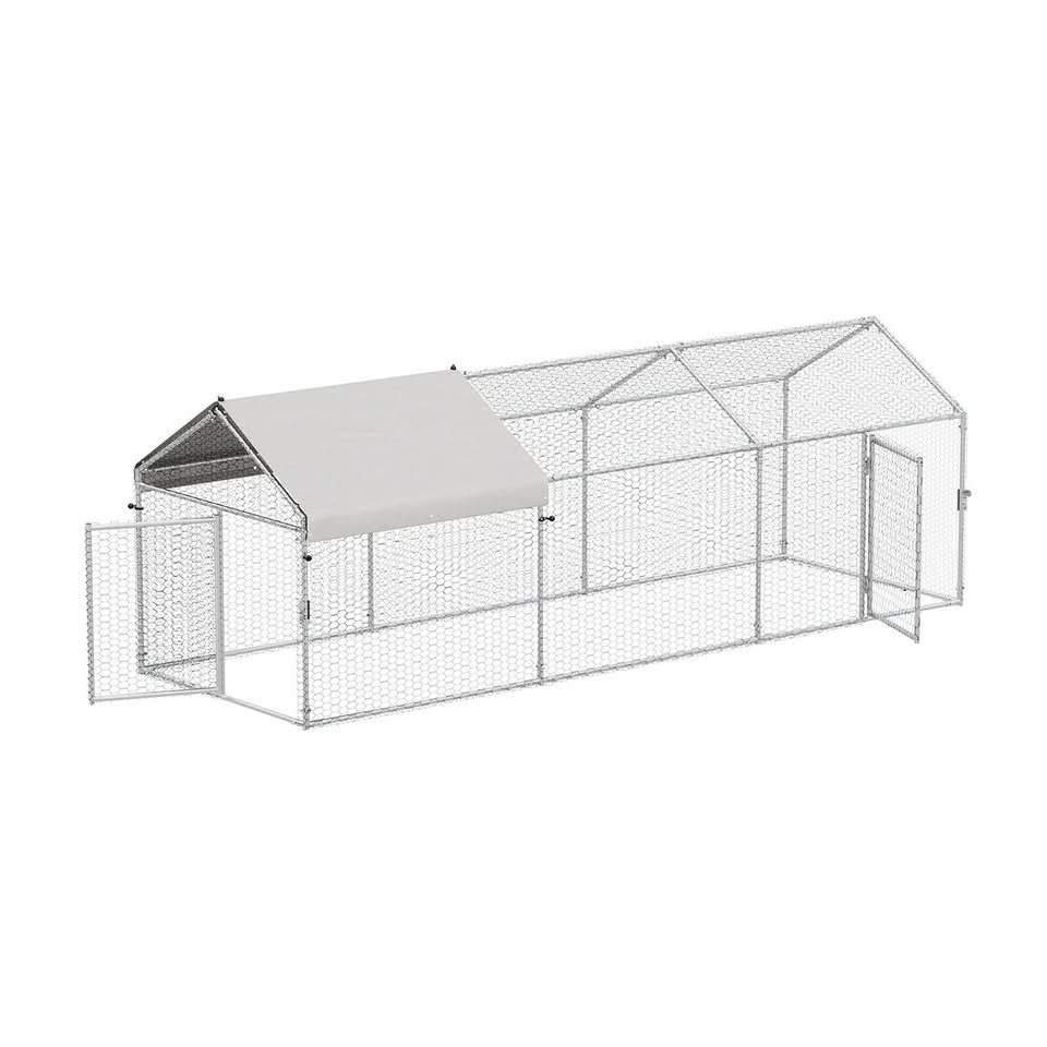 CAGE-QQ-CC311-2D Alopet 3x1x1M Chicken Coop with Cover Poultry Cage Run Yard Pet Rabbit Hutch