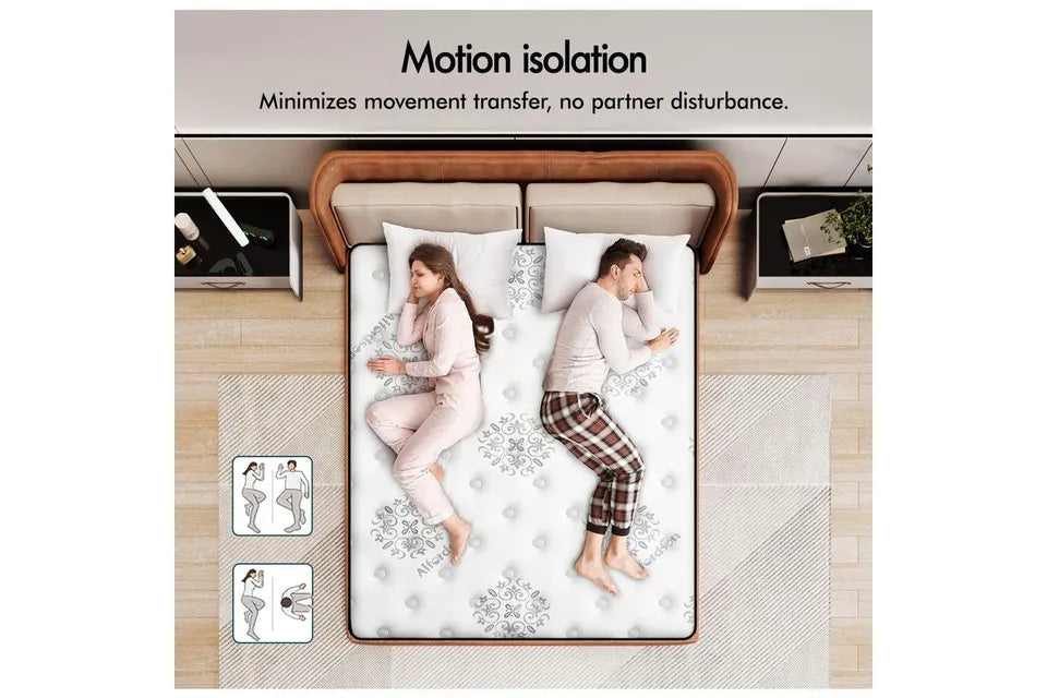 A-MATTRESS-KATH-D ALFORDSON Mattress Double Bed Euro Top 22CM Bonnell Spring Firm Memory Foam