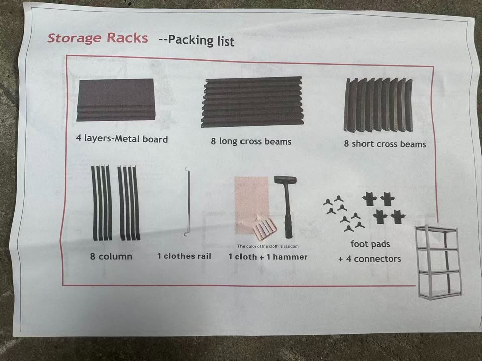 J28501500C2R-B Warehouse Storage Rack 160cm x 80cm x 40cm