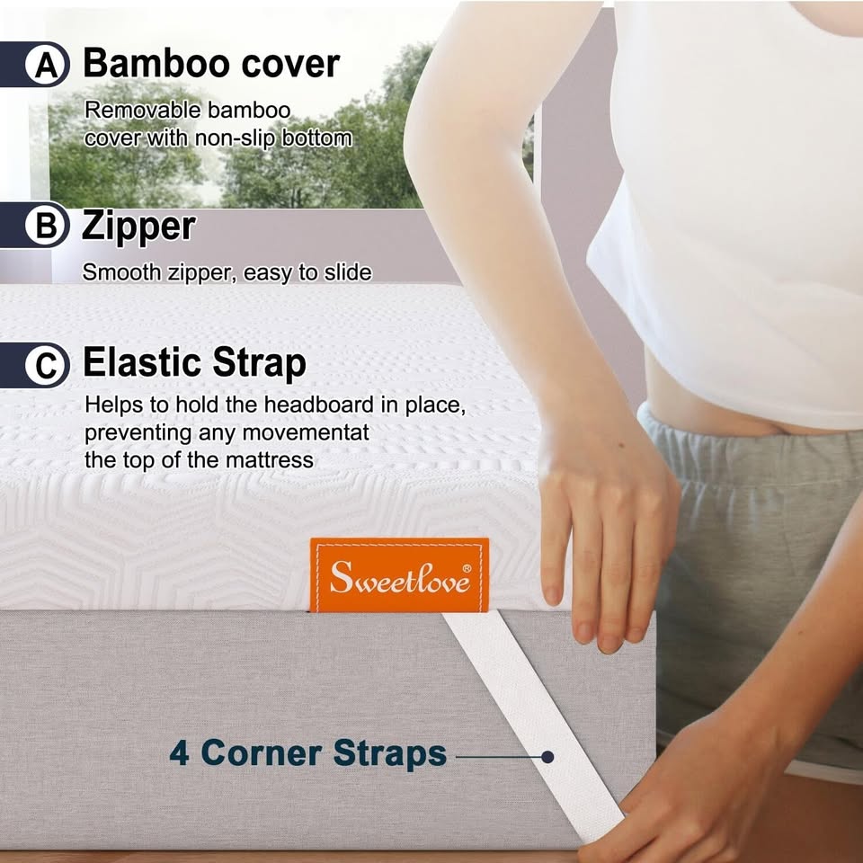 MHSW05-D Sweetlove 5cm Gel Memory Foam Mattress Topper Double Size