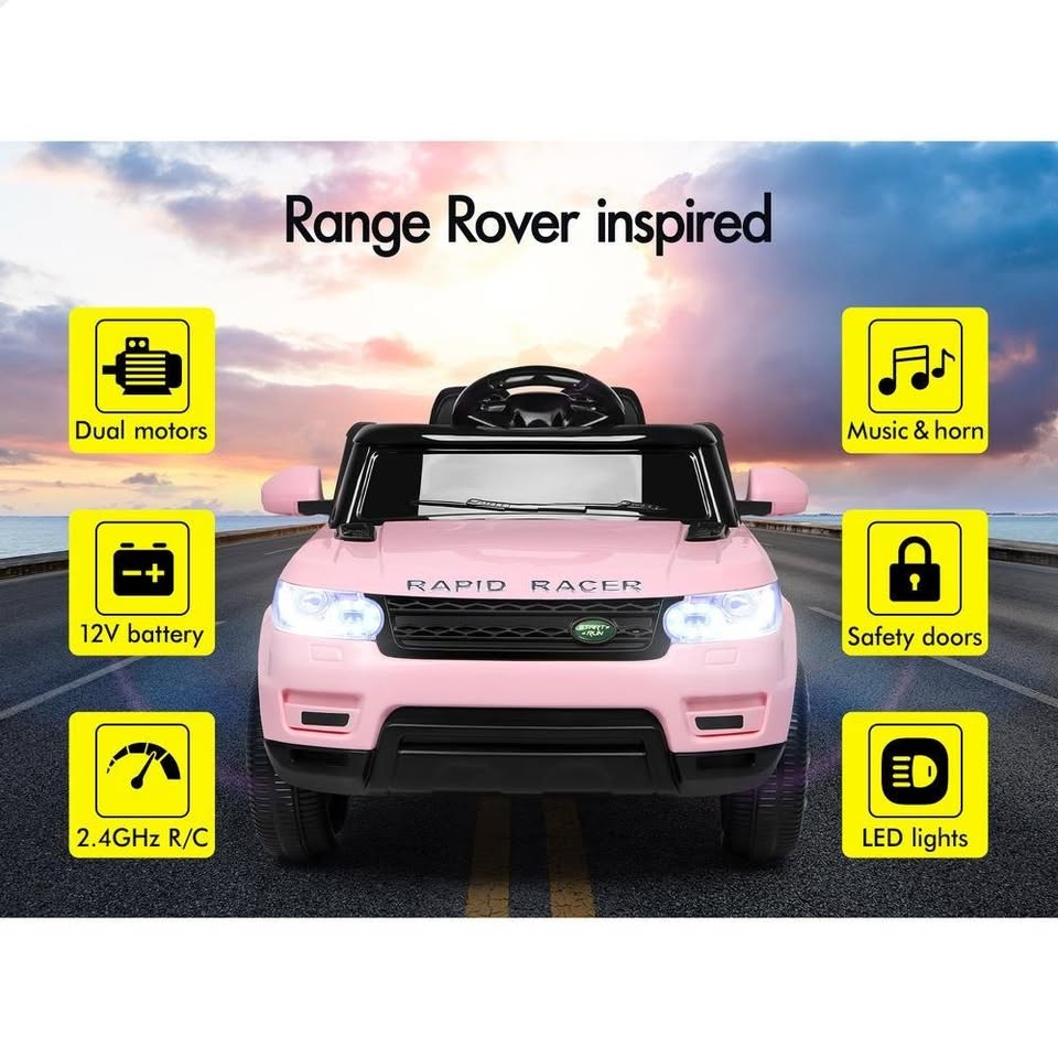 A-CAR-RANG-PK ALFORDSON Ride On Car Kids Electric Toy Rover-Inspired Pink