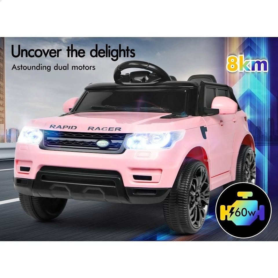 A-CAR-RANG-PK ALFORDSON Ride On Car Kids Electric Toy Rover-Inspired Pink