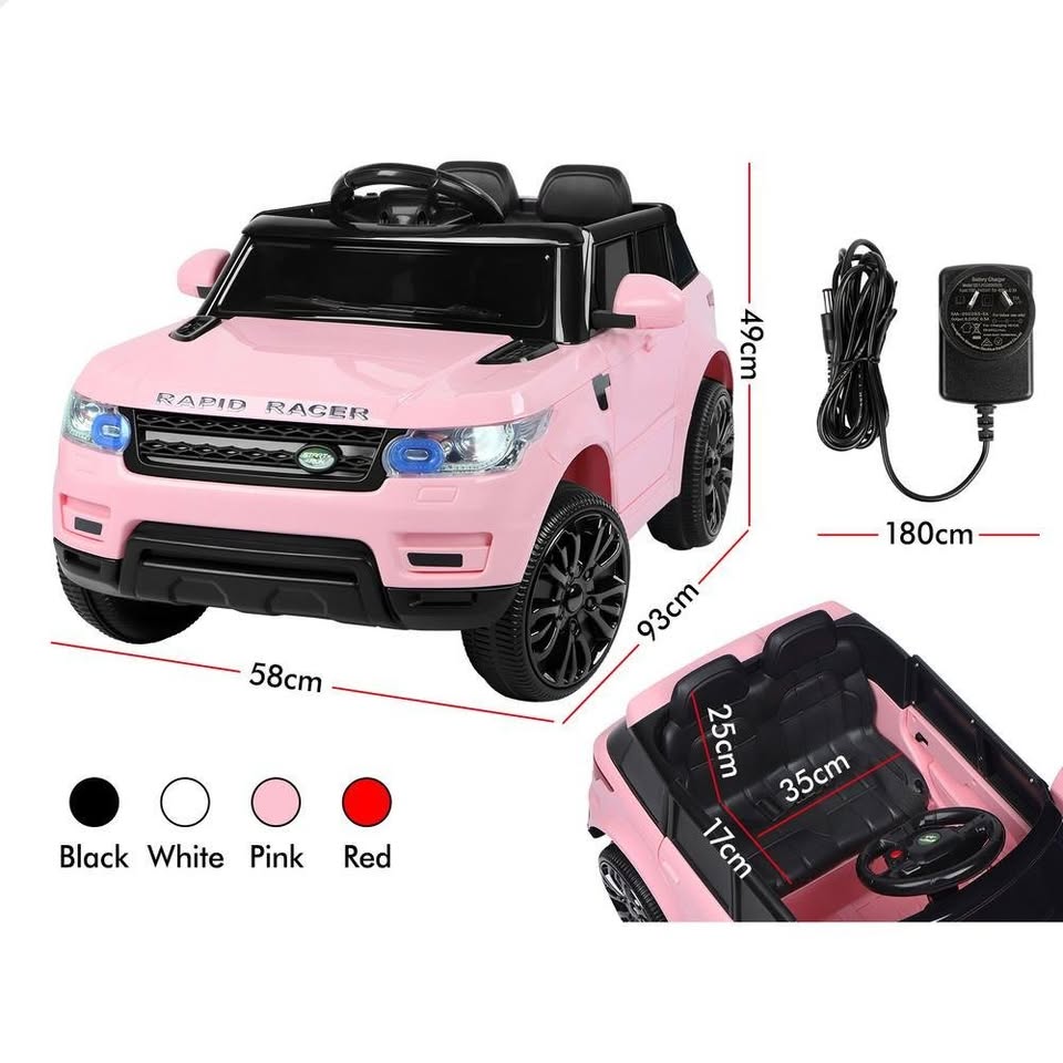 A-CAR-RANG-PK ALFORDSON Ride On Car Kids Electric Toy Rover-Inspired Pink