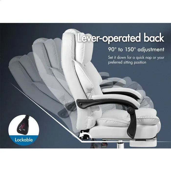A-OCH-DU-B-FT-WH ALFORDSON Office Chair White