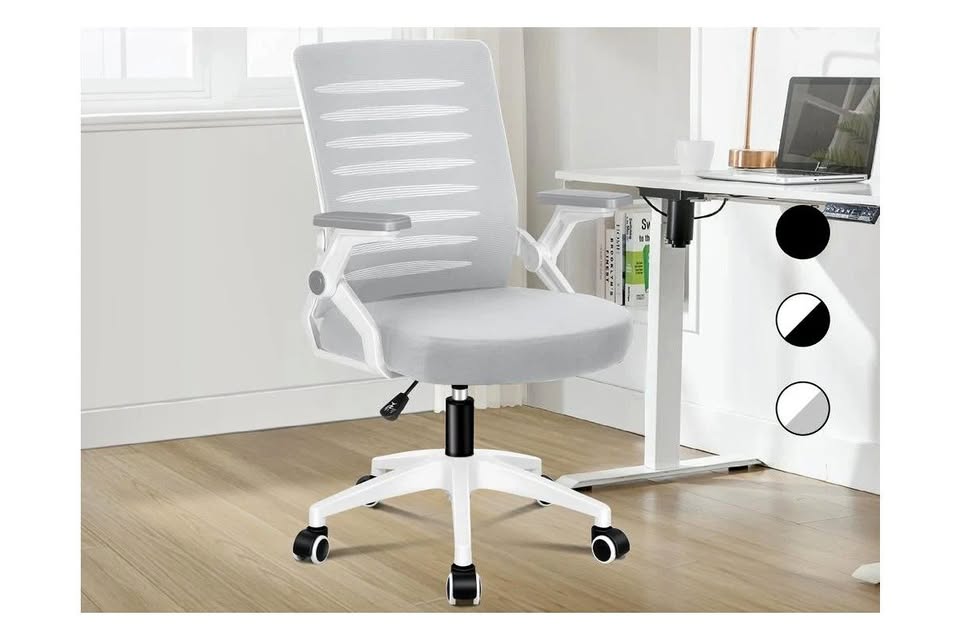 A-OCH-MESH-WAV-WHGY ALFORDSON Office Chair Mesh Mid Black Grey & White