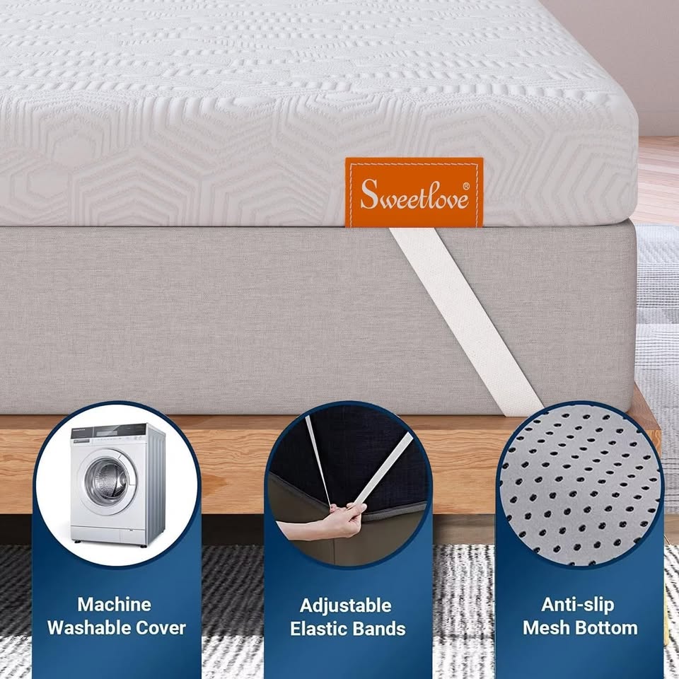 MHSW05-D Sweetlove 5cm Gel Memory Foam Mattress Topper Double Size