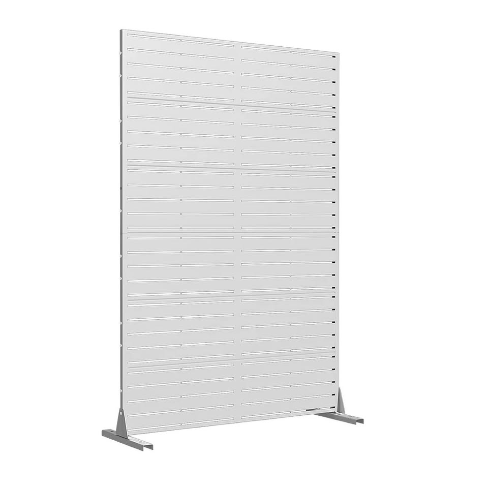 SYJ-GE040211 Lumioca White Classic Blinds Rectangle Galvanized Sheet Outdoor Private Screen